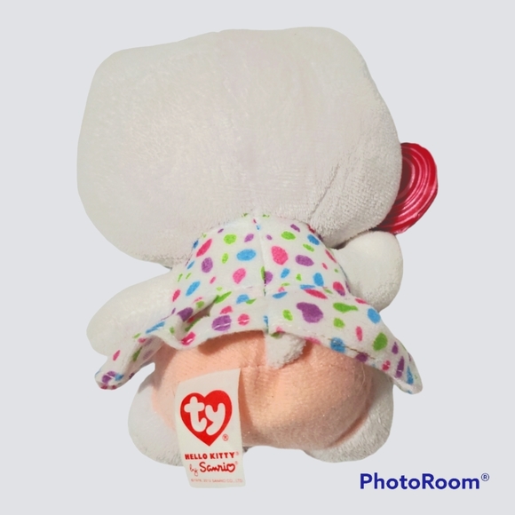 Sanrio Hello Kitty rainbow poka dot lollipop plush - Picture 2 of 3